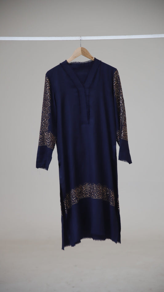 Blue Pashmina Crystal