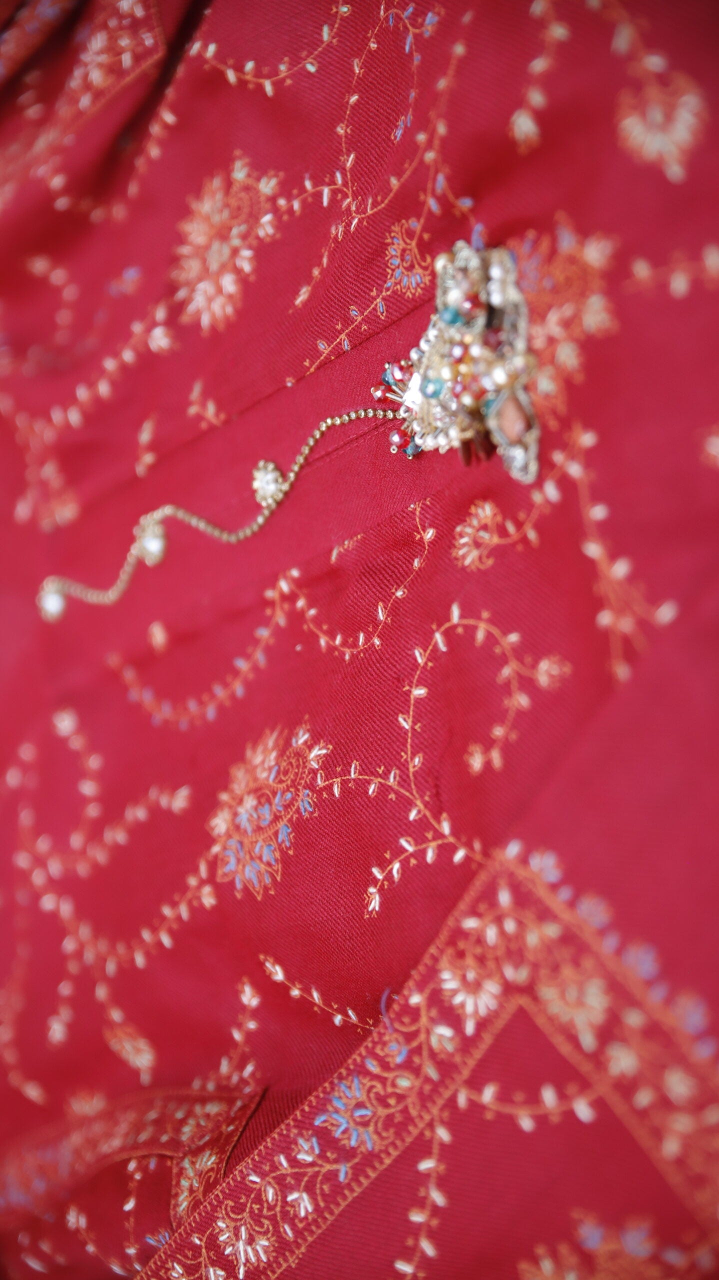 Jal Maroon Embroidery