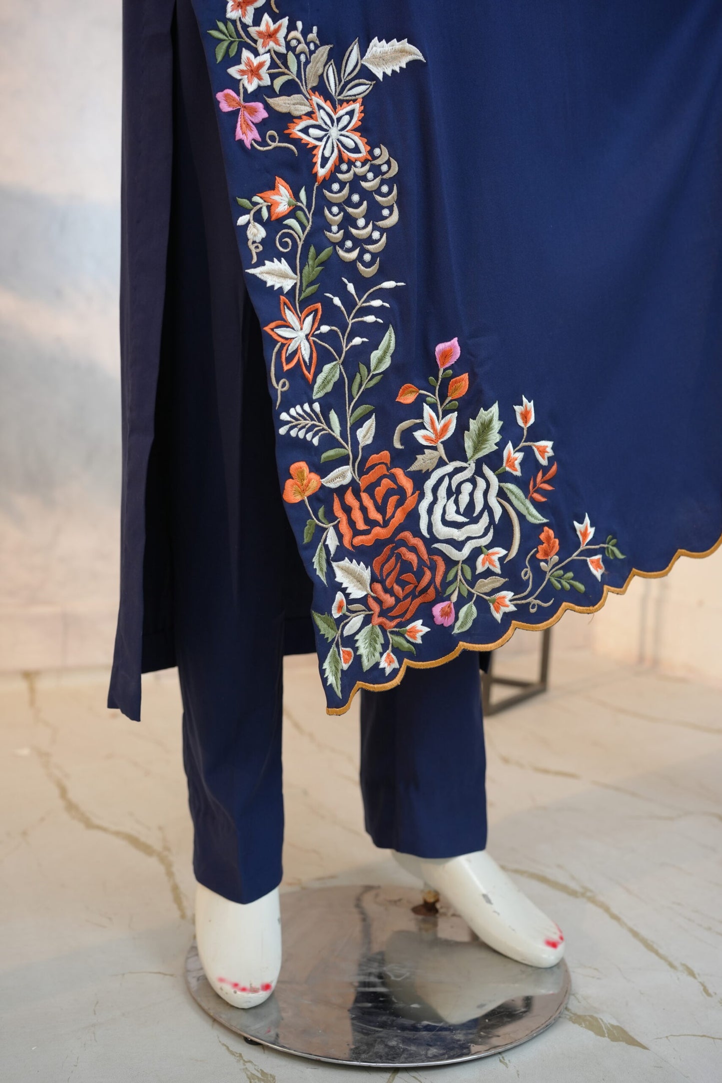 Zarif Long Set - Navy Blue Marina