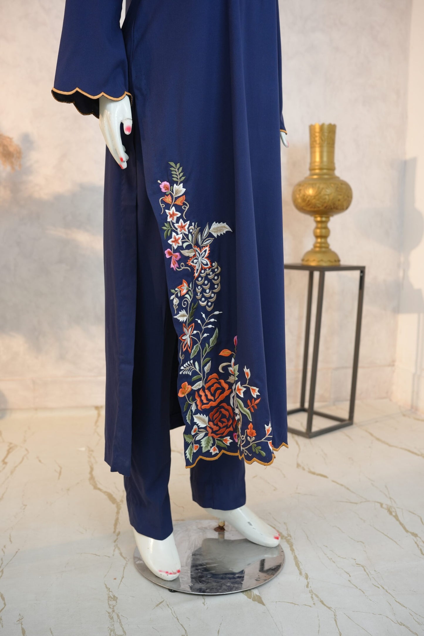 Zarif Long Set - Navy Blue Marina