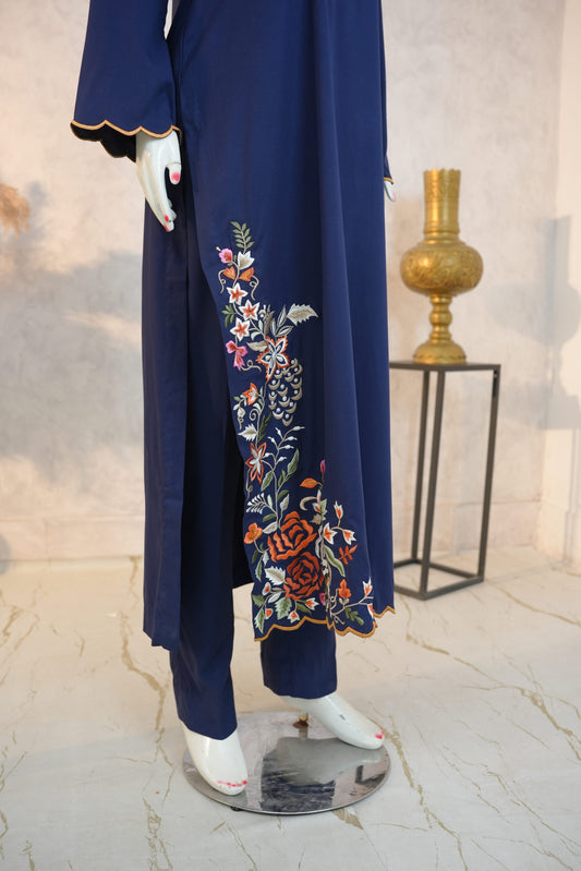 Zarif Long Set - Navy Blue Marina