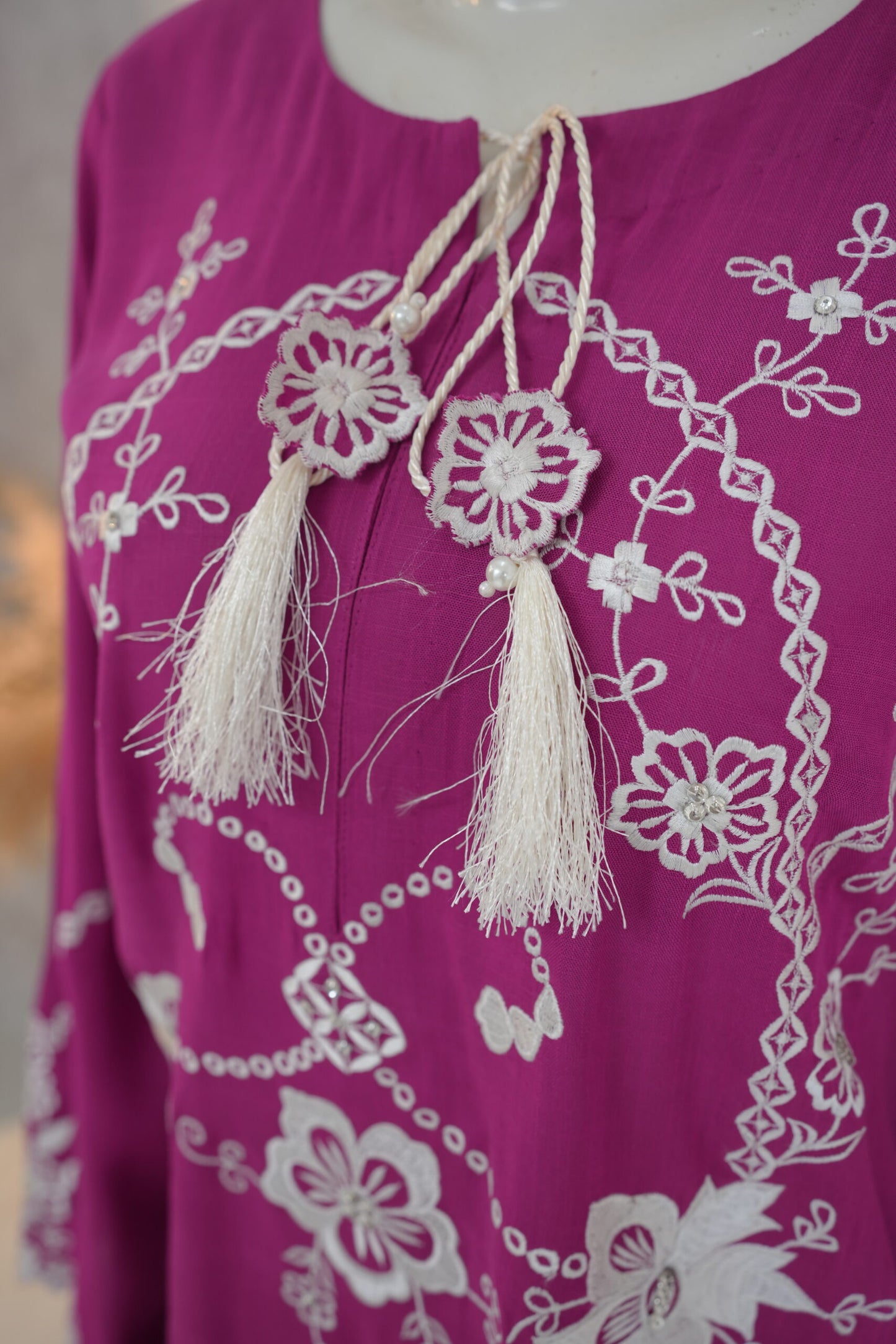Zarif Lonf Shirt - Magenta Fuchsia
