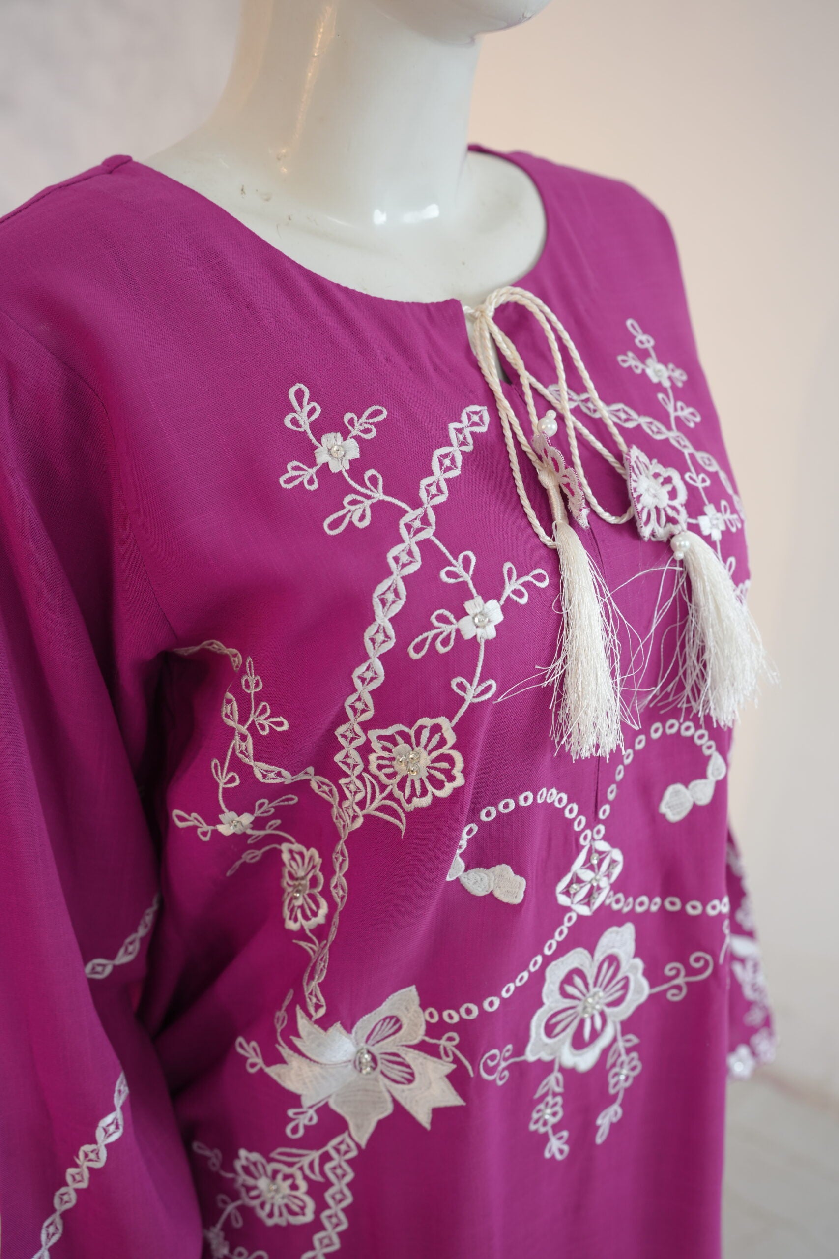 Zarif Lonf Shirt - Magenta Fuchsia