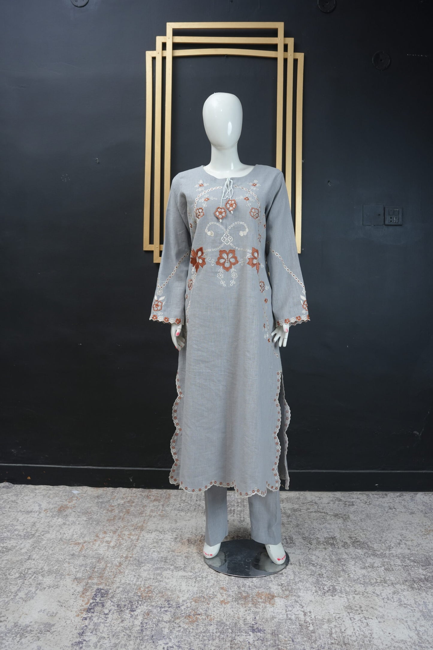 Zarif Long Shirt - Soft Dove Grey