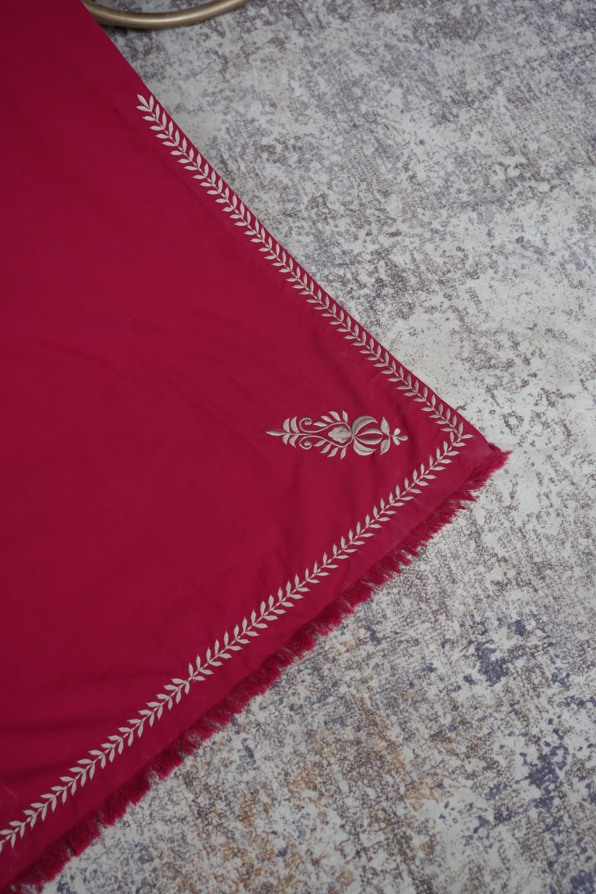 Zarif Long Kaftan Cherry Red