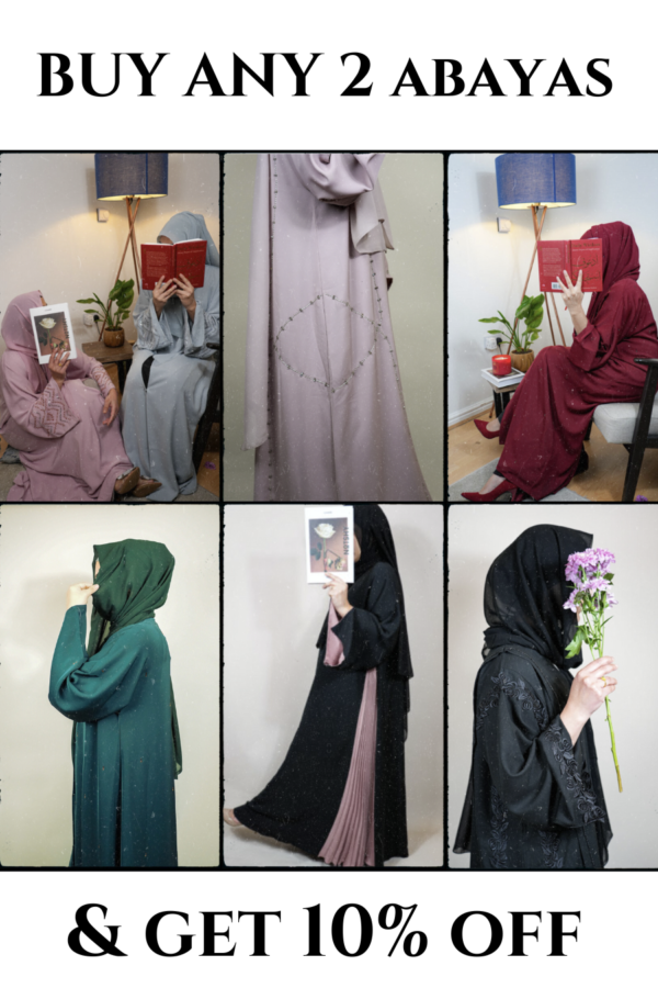 Buy 2 Abayas & Get 10% Off - Use Coupon "2ABAYAS"
