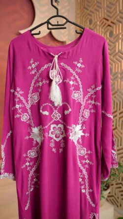 Zarif Lonf Shirt - Magenta Fuchsia