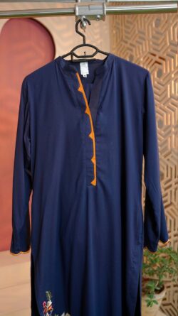 Zarif Long Set - Navy Blue Marina